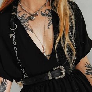 The Sharpshooter Western Goth Chain Harness